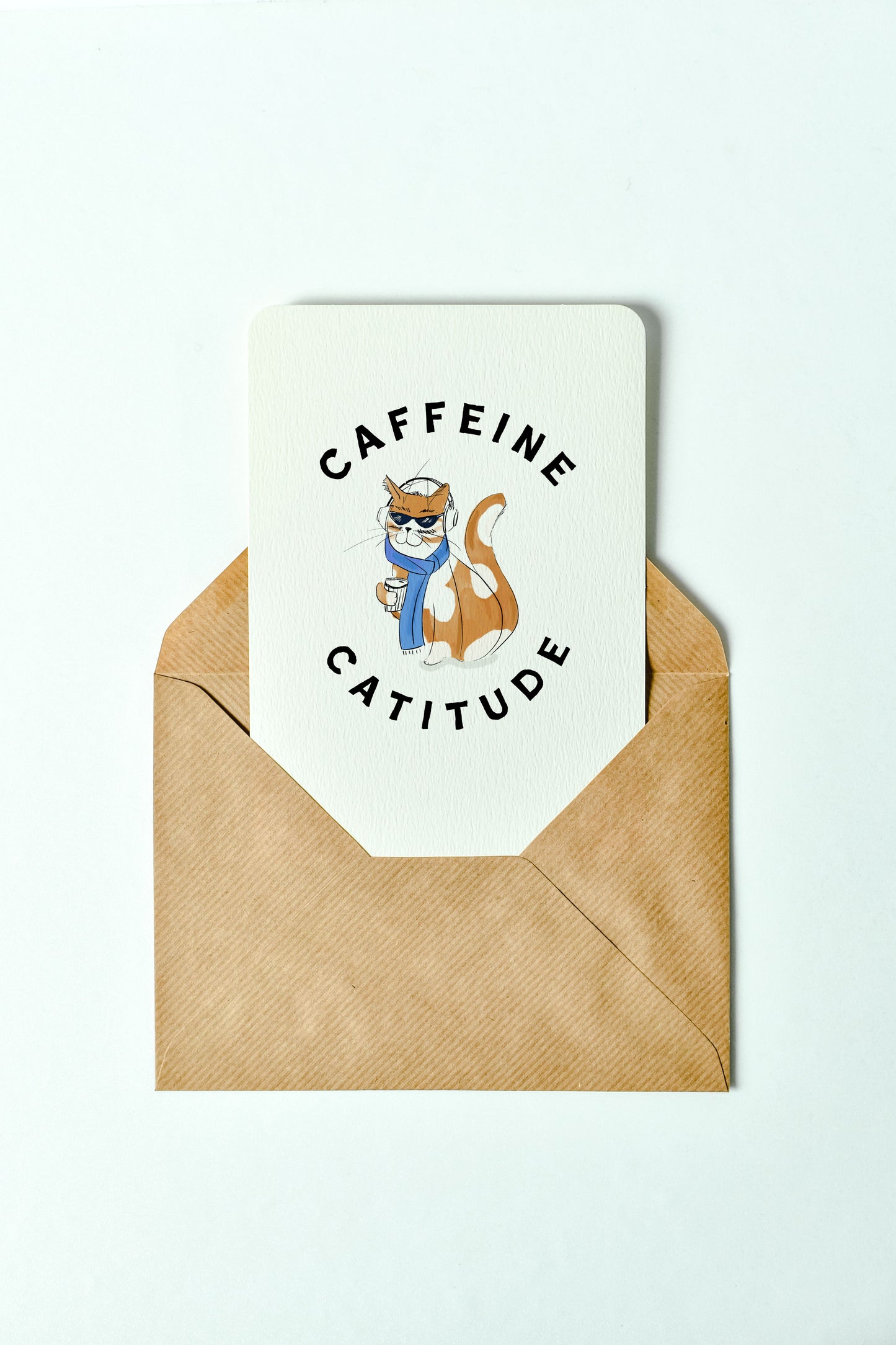 Caffeine Cat postcard