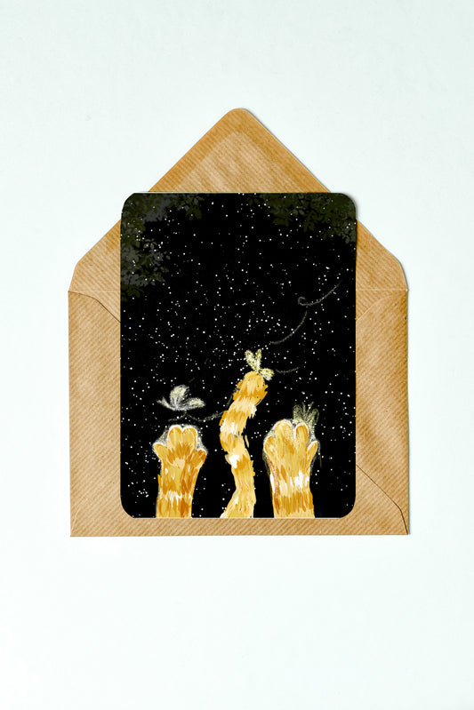 Starry night  postcard